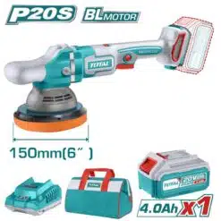 olidora angular de 20V 150mm (6") 2000-45000RPM sem escovas 1x4.0Ah com estojo de transporte