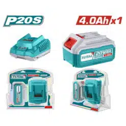 Bateria de íon-lítio Total TFBCPK1214 20V 4.0Ah + Carregador rápido