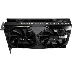 Placa de vídeo PNY NVIDIA GeForce RTX 5050 com duas ventoinhas