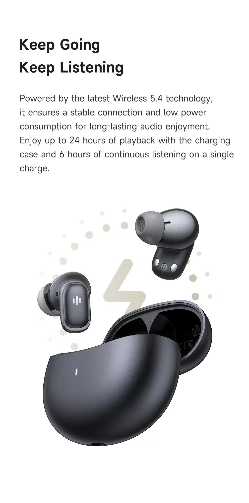 Auriculares Bluetooth Mcdodo Speak A01 com tradutor de IA, cancelamento de ruído ativo (ANC) e (ENC) - Cinza - Image 4