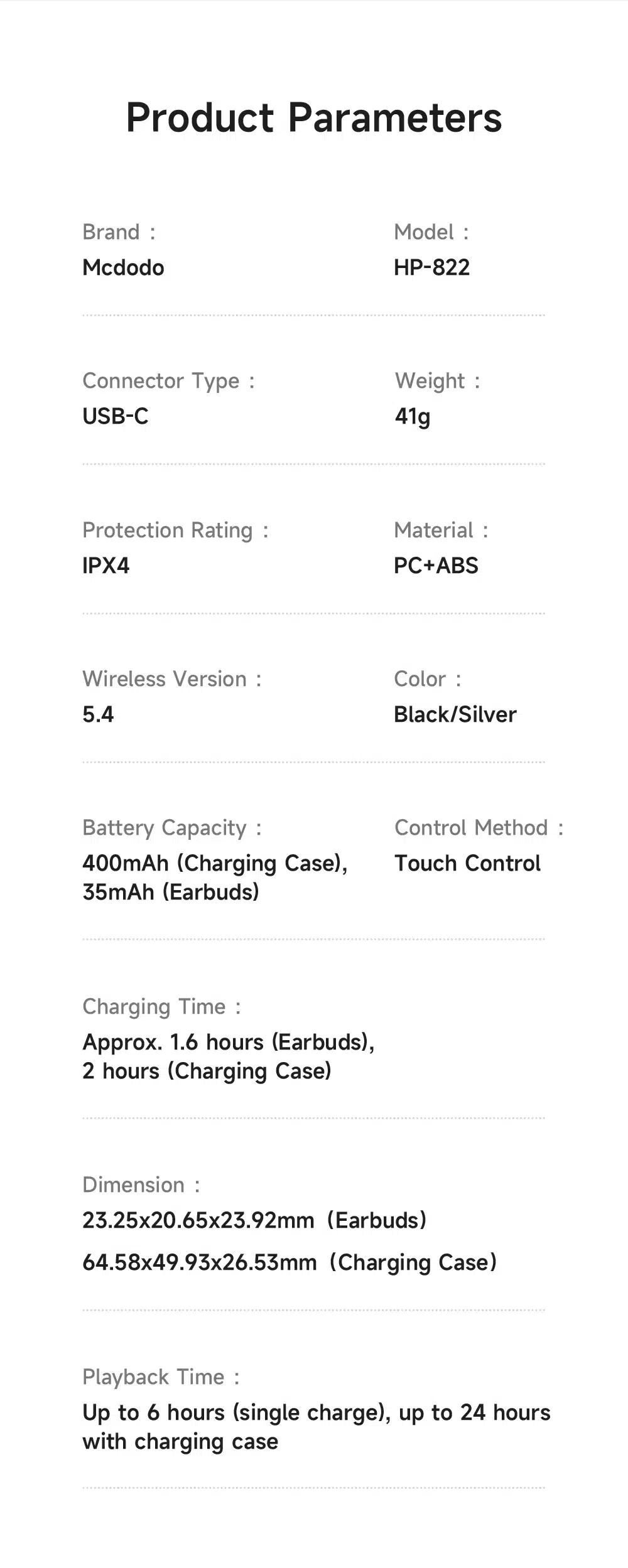 Auriculares Bluetooth Mcdodo Speak A01 com tradutor de IA, cancelamento de ruído ativo (ANC) e (ENC) - Cinza - Image 5