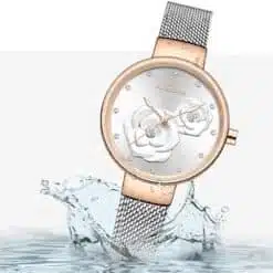 Relógio feminino SilverGold Naviforce NF5013 estilo luxuoso e exclusivo (Original) - Image 7