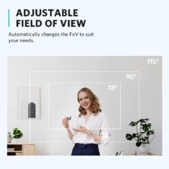 Webcam Anker PowerConf C302 Smart Full HD 2K, USB-C com microfone para PC, cancelamento de ruído, enquadramento e foco automático com IA, campo de visão individual, HDR, 30 FPS, correção de luz para conferências.
