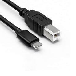 Cabo USB-C NSGWKZD de 2 metros para impressoras Canon, HP, Cricut e Brother, compatível com iPad, MacBook e outros dispositivos Type-C.