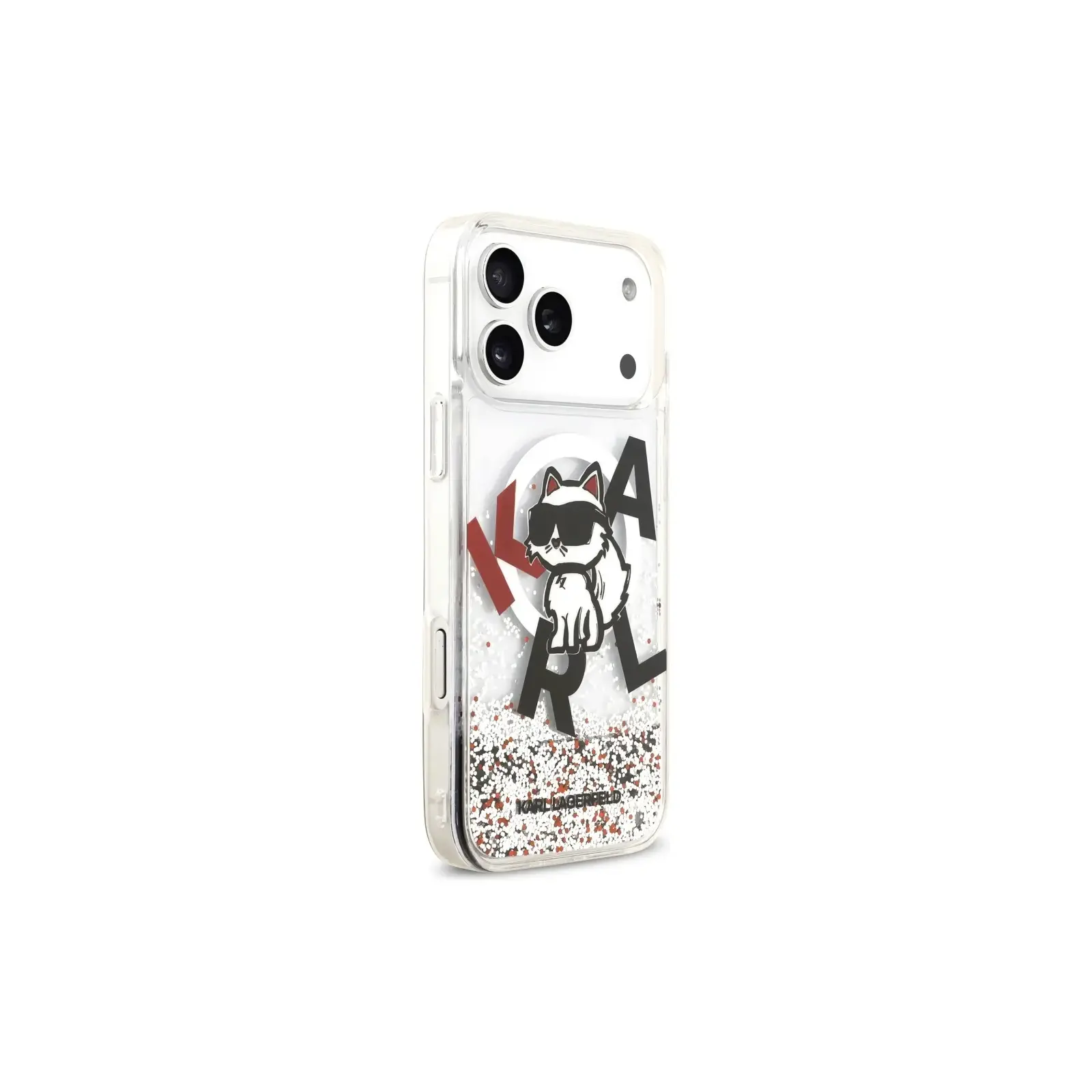 Capa Karl Lagerfeld Liquid Glitter Choupette Logo MagSafe para iPhone 17 Pro Max - Image 5