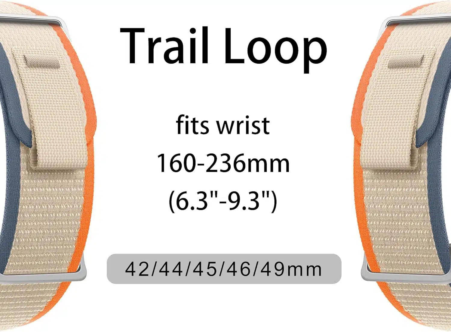Bracelete Trail Loop Strap para Apple Watch 42/44/45/49mm WB25 - Image 3