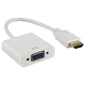 Adaptador HDMI para VGA branco angola