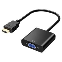 Adaptador HDMI para VGA banhado a ouro, macho para fêmea, para computador, desktop, laptop, PC, monitor, projetor, HDTV, Chromebook, Raspberry Pi, Roku, Xbox e muito mais.