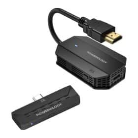 Adaptador HDMI Tipo C sem fio Powerology para áudio e vídeo - Preto