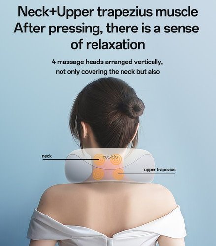 Massageador Elétrico de Pescoço Yesido MG14 com Terapia de Calor