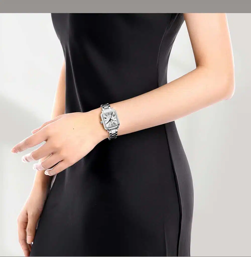 Relógio feminino FullSilver Dames Horloge Naviforce NF5065 estilo luxuoso e exclusivo (Original) - Image 3