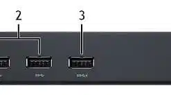 Docking Station Dell D3100 USB 3.0 Ultra HD/4K Preta (Usado) - Image 3