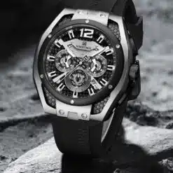 Relógio masculino cronógrafo de quartzo Naviforce NF8063 Black – Resistente à água até 3 ATM (Original) - Image 6