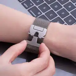 Bracelete Milanesa Titânio Premium Loop Strap para Apple Watch 42/44/45/46/49mm - Image 4