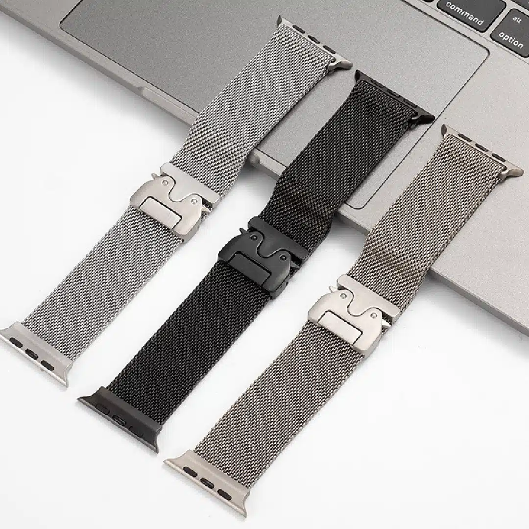 Bracelete Milanesa Titânio Premium Loop Strap para Apple Watch 42/44/45/46/49mm - Image 3