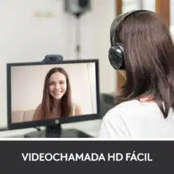 Alternative view of Webcam Logitech C270 HD 720p/30fps USB Preta