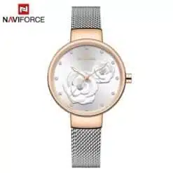 Alternative view of Relógio feminino SilverGold Naviforce NF5013 estilo luxuoso e exclusivo (Original)