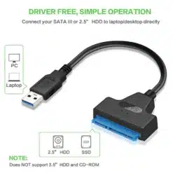 Cabo MIICAM USB 3.0 para SATA
