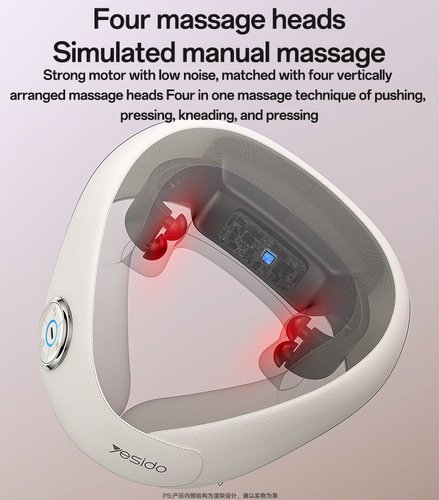 Massageador Elétrico de Pescoço Yesido MG14 com Terapia de Calor