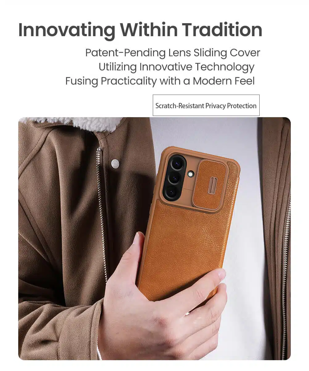 Capa de couro Nillkin Qin Pro para Samsung Galaxy A56 5G - Image 8