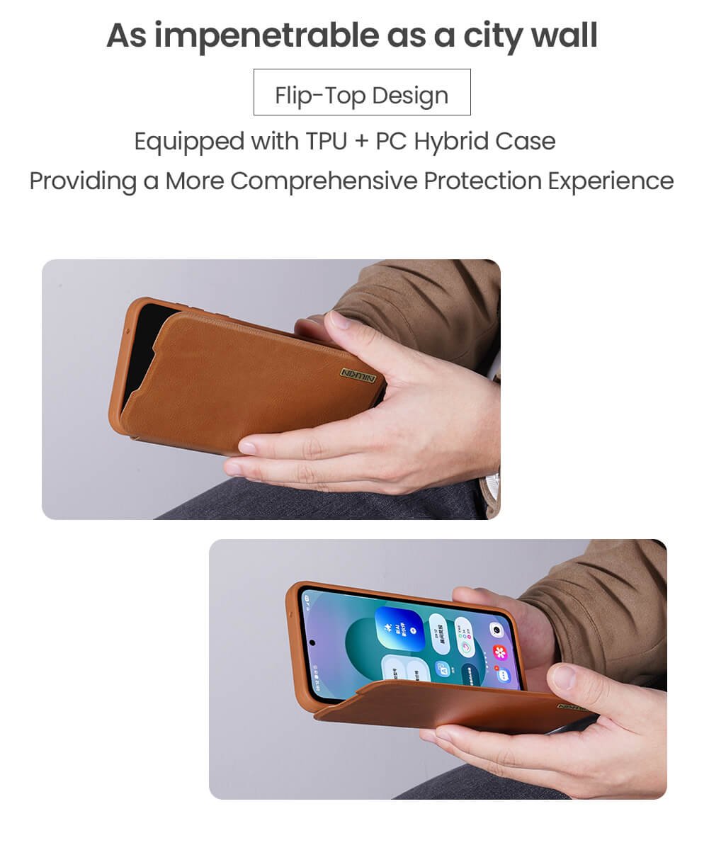 Capa de couro Nillkin Qin Pro para Samsung Galaxy A56 5G - Image 9