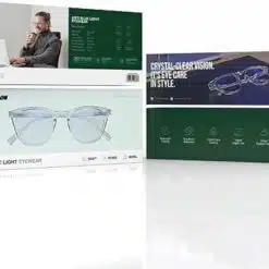 Óculos Green Lion Anti Luz Azul, Óculos com Bloqueio de Luz Azul, Óculos para Computador Unissex, Antifadiga e Antirreflexo; Óculos para Jogos Antirreflexo, para Telas, Jogos, TV, Celulares