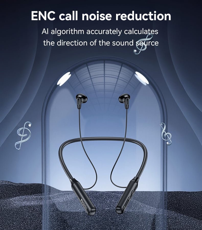 Auriculares Bluetooth YSP21 BT5.3 Magnetic Neeckband com cancelamento de ruído em chamadas - Image 5