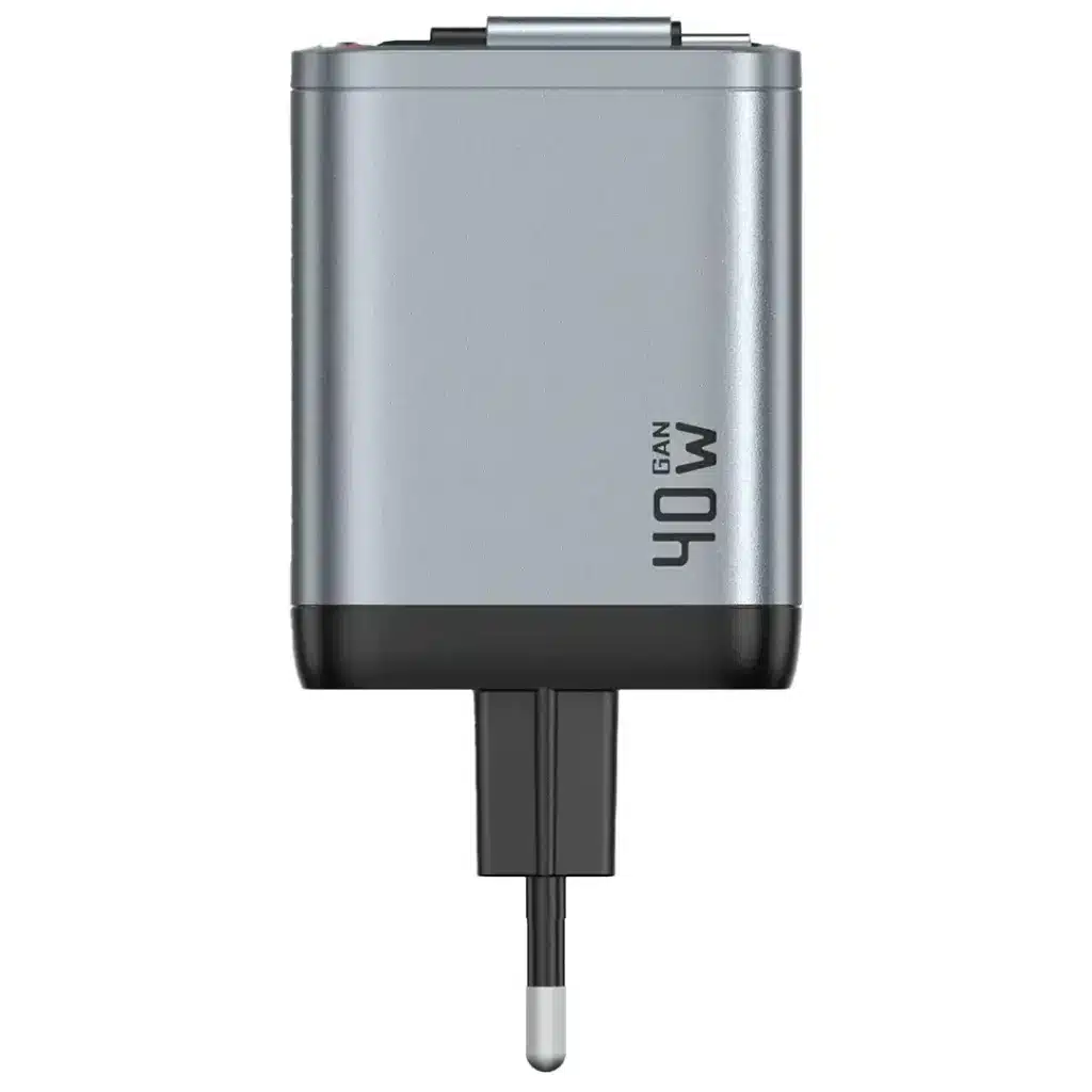 Carregador GaN Premium de 40W Green Lion - Cinza - Image 2
