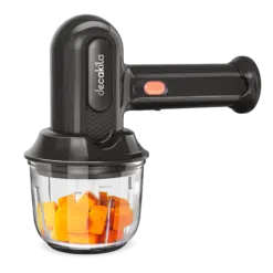 Decakila - Liquidificador/Mixer de Mão Sem Fio com 3 Velocidades e Tigela de 300 ml, Cinza