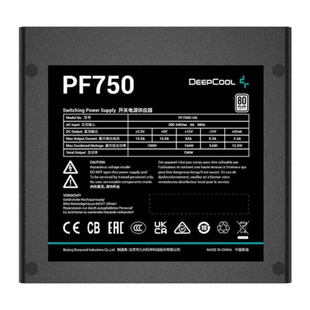 Fonte de Alimentação DEEPCOOL R-PF750D-HA0B-EU ATX 750 W 80 PLUS - Image 7