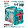 Máquina de solda inversora LCD MMA/Lift TIG VRD 250A 220-240V/380-400V total