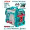 Máquina de solda inversora LCD MMA/Lift TIG VRD 250A 220-240V/380-400V total