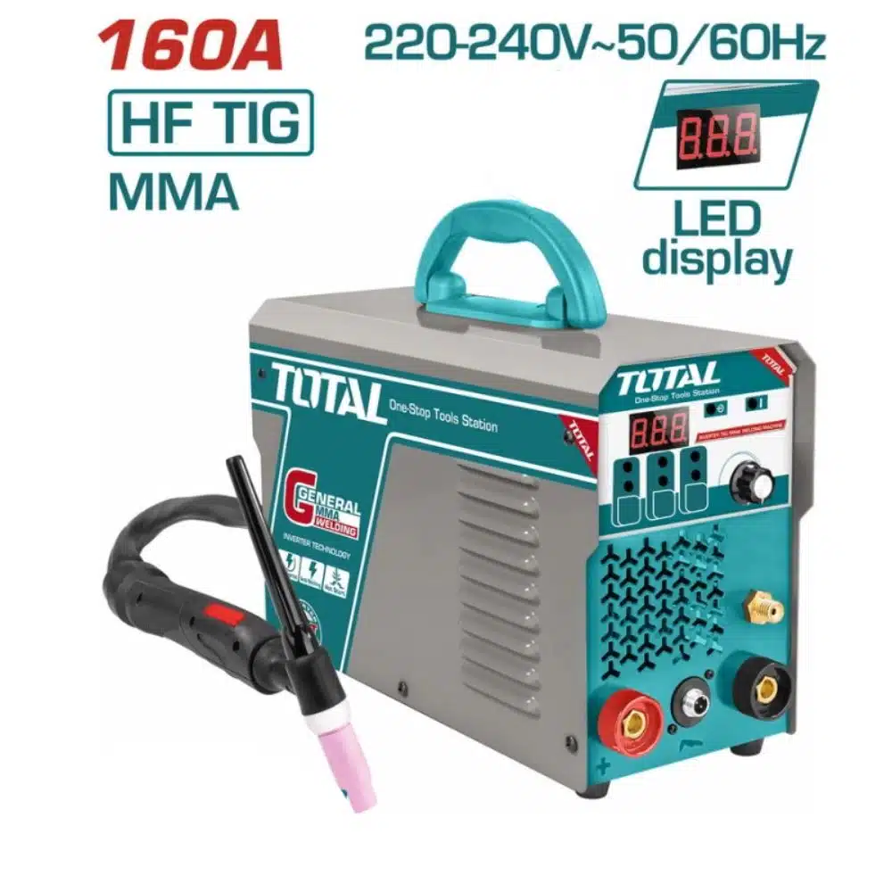 Máquina de solda inversora TOTAL TIG/MMA 160A (TIG1601)