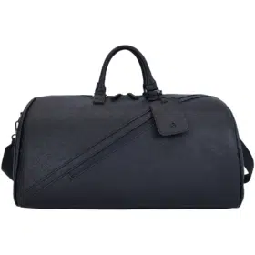 Mala de viagem Levelo Carryall em couro PU - Preta loja de angola