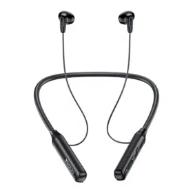 Fone de ouvido Bluetooth YSP21 BT5.3 com cancelamento de ruído em chamadas, conchas auriculares magnéticas, botões grandes e design com alça de pescoço.