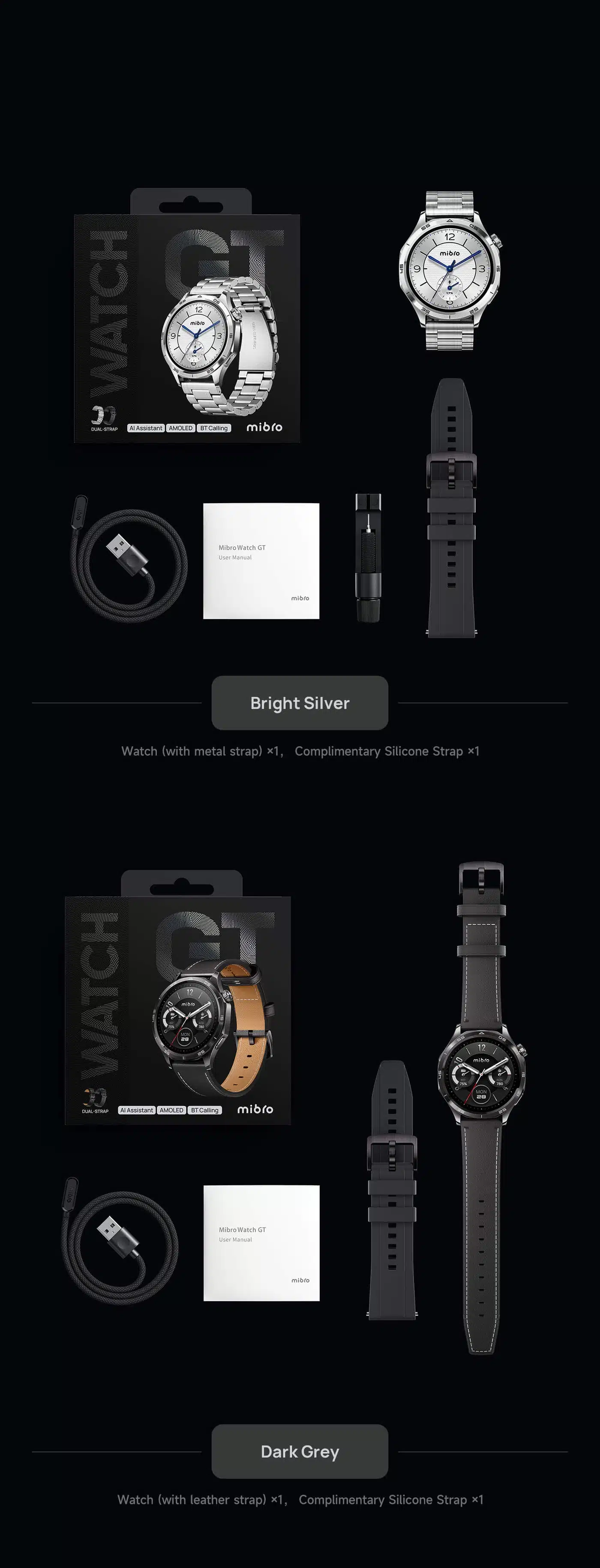 Smartwatch Mibro Watch GT GPS Integrado - Preto - Image 19