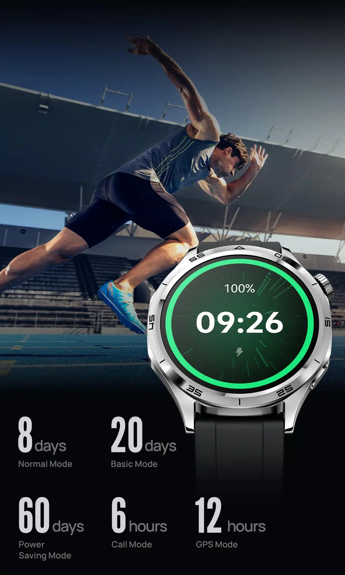 Smartwatch Mibro Watch GT GPS Integrado - Preto - Image 13