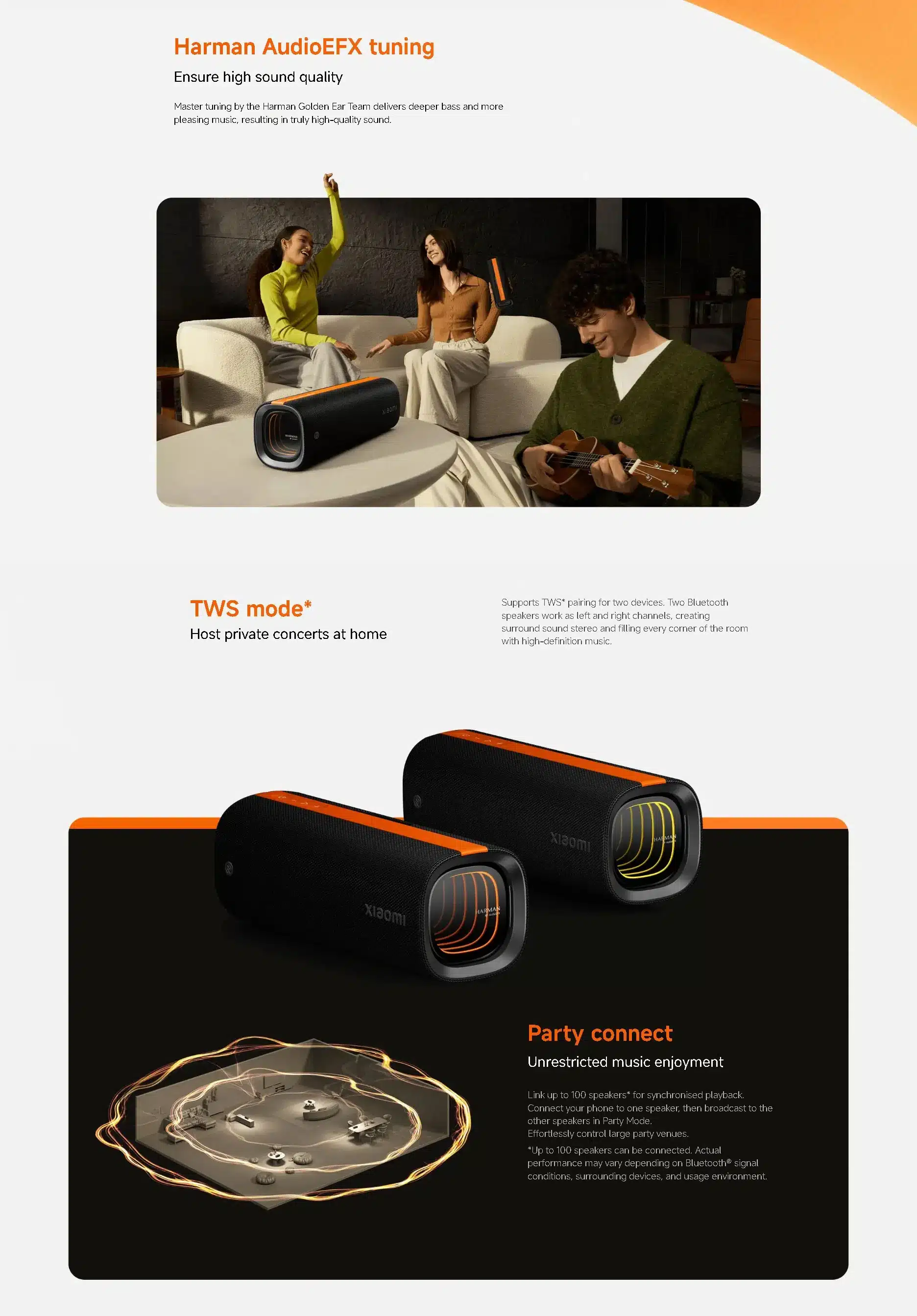 Coluna Bluetooth Xiaomi Sound Party 50W 26h Autonomia IP67 by Harman - Image 3