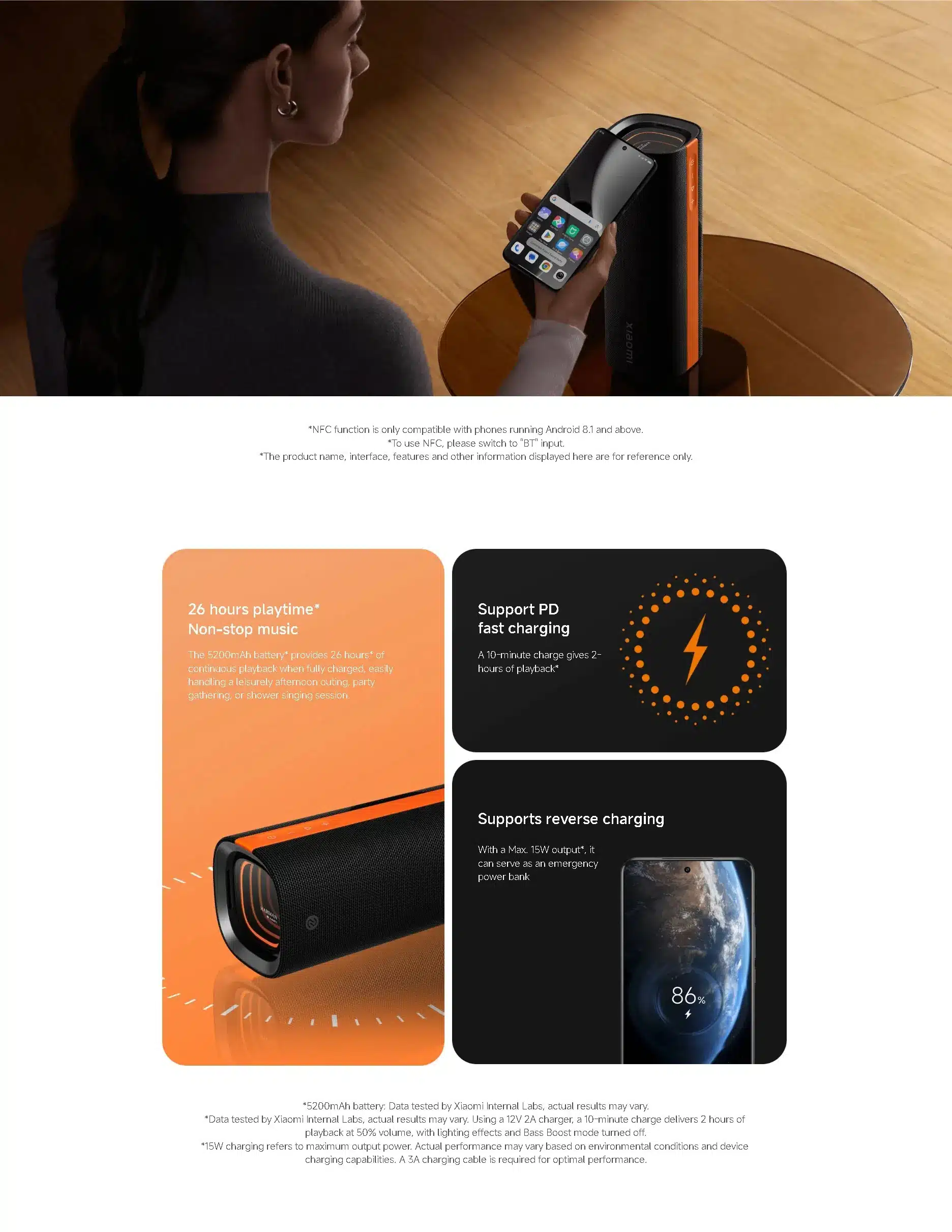 Coluna Bluetooth Xiaomi Sound Party 50W 26h Autonomia IP67 by Harman - Image 4