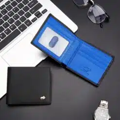 Alternative view of Carteira de bolso Masculina Bison Denim alta qualidade de fibra carbono - Black Blue