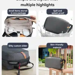 Bolsa organizadora simples e elegante com design em camadas de grande capacidade Yesido - Image 4