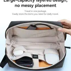 Bolsa organizadora simples e elegante com design em camadas de grande capacidade Yesido - Image 3