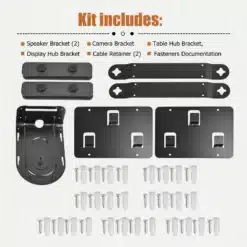 Kit de montagem na parede/teto da Logitech para câmera Rally
