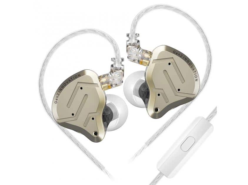 Auriculares de Monitorização Profissional e Gaming KZ ZSN PRO 2 Golden (Original) - Image 3