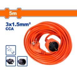 Cabo de extensão de 10 m com plugue e conector tipo Schuko Wadfow angola