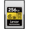Cartão de memória Lexar Professional GOLD CFexpress 4.0 Tipo A de 256 GB