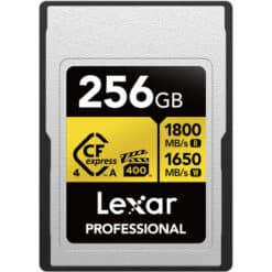 Cartão de memória Lexar Professional GOLD CFexpress 4.0 Tipo A de 256 GB