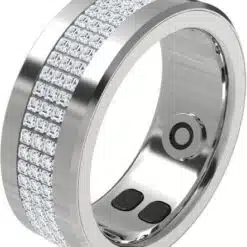 Anel feminino Inteligente Porodo Jewels com Monitor de Saúde - Prata - Image 5