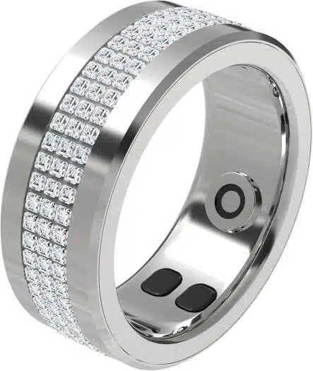 Anel feminino Inteligente Porodo Jewels com Monitor de Saúde - Prata - Image 5
