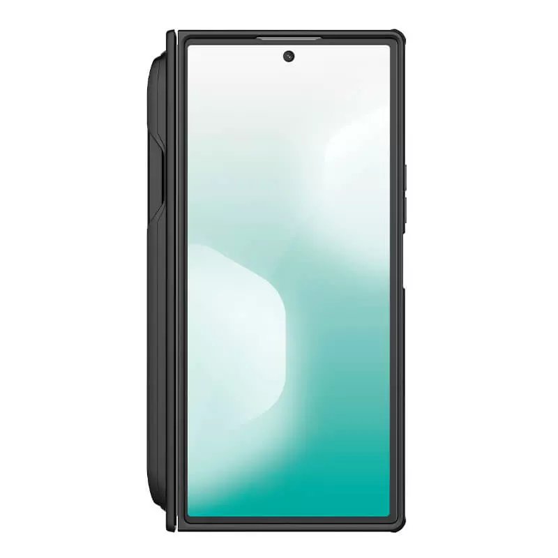 Capa Nillkin Super Frosted Shield Fold com S-Pen magnética fosca para Samsung Galaxy Z Fold7 (Fold 7 5G) - Preta - Image 2